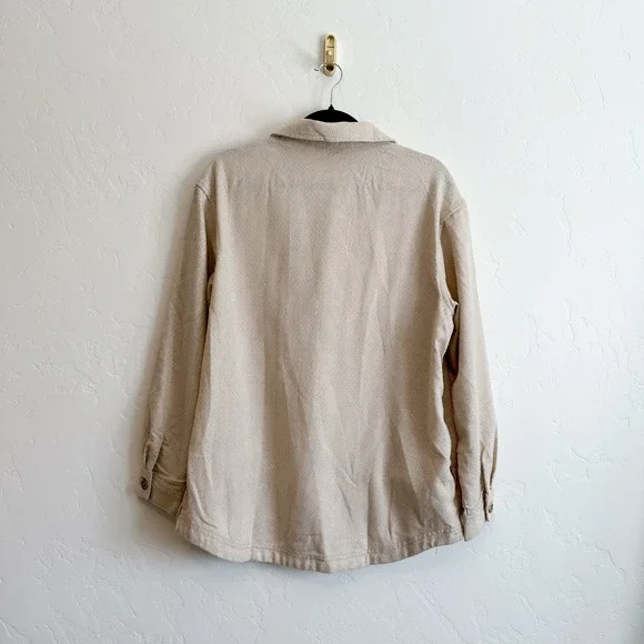 Rhythm | Oyster Knit Oversized Relaxed Fit Shacket Top in Cream‎ Size Small - Picture 6 of 10